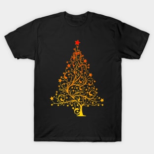 Merry Christmas tree 80s stars T-Shirt